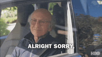 sorry season 9 GIF by Curb Your Enthusiasm