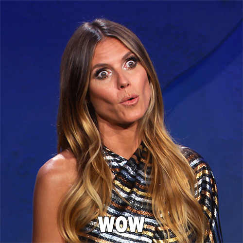 Heidi Klum Wow GIF by Lifetime - Find & Share on GIPHY