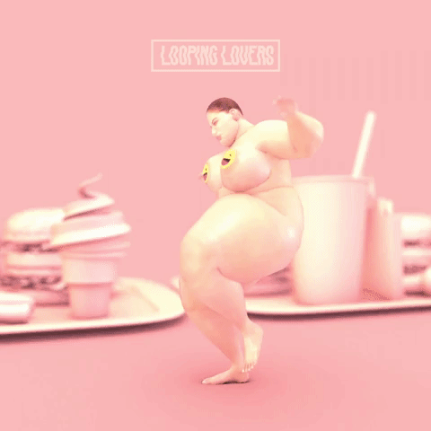 loopinglovers animation food design 3d GIF