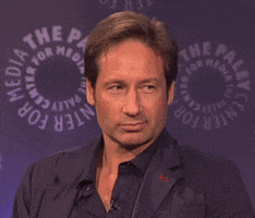 David Duchovny Shrug GIF by The Paley Center for Media