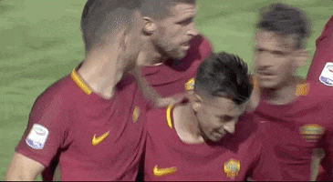 serie a hair flip GIF by AS Roma