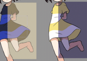 onge blue yellow dress golden GIF
