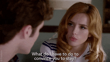 convince you to stay bella thorne GIF by Famous in Love
