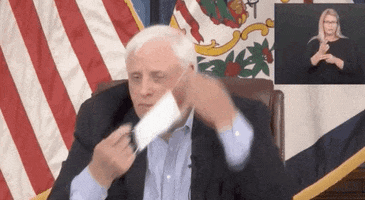 Jim Justice Face Mask GIF by GIPHY News