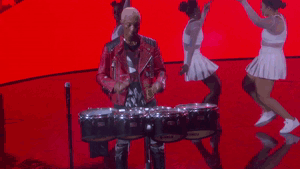 Drumming Halftime Show GIF by NBA