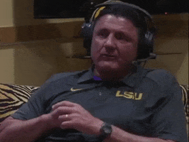 ed orgeron tigers GIF by Barstool Sports