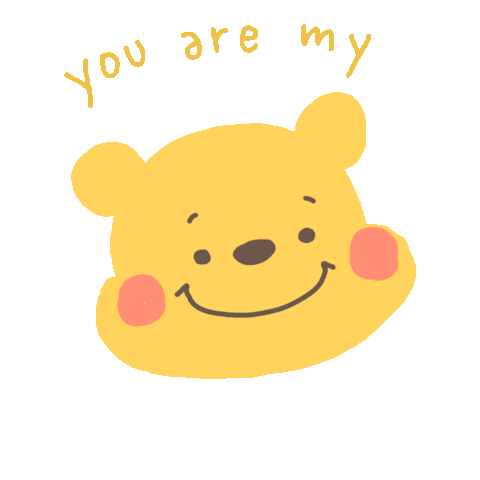Happy Winnie The Pooh Sticker by chxrrypie