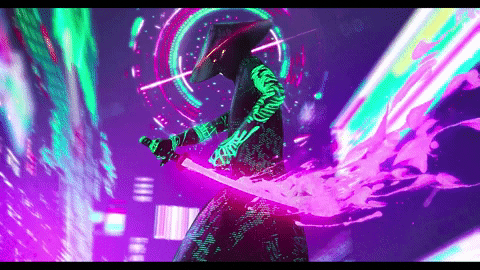 Neon-samurai GIFs - Get the best GIF on GIPHY