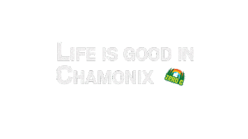 Chamonix Mont Blanc Riding Sticker by Zero G Chamonix