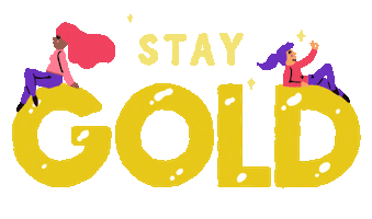 Stay Gold Text Sticker by Matt Joyce
