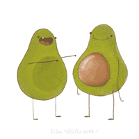 Happy Avocado Toast GIF by Lisa Vertudaches