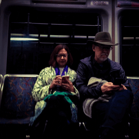 thefutureiswow texting redline MBTA cambridgema GIF