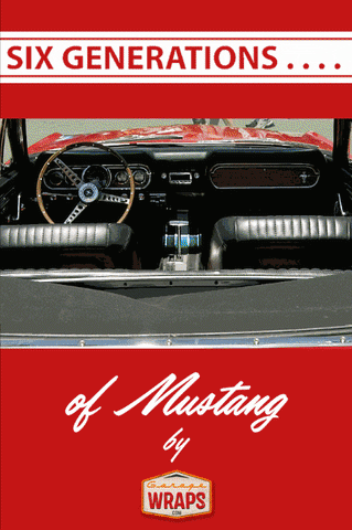 garagewraps six generations of mustang 50 years of mustang mustang poster GIF