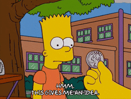 observing bart simpson GIF