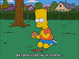 Image result for the hidden agenda - Bart Simpson on today's royal agenda