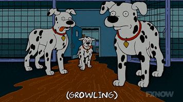 Episode 19 Dogs Growling GIF by The Simpsons