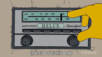 Episode 2 Radio Dial GIF by The Simpsons