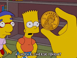 bart simpson coin GIF