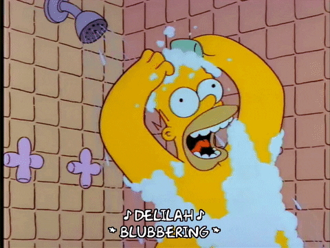 Homer Simpson Singing GIF