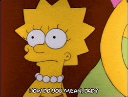 Confused Season 3 GIF by The Simpsons