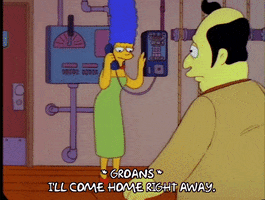 Tired Season 4 GIF by The Simpsons