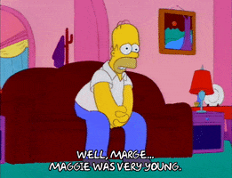 Contemplate Season 3 GIF by The Simpsons