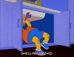 Threaten Season 3 GIF by The Simpsons