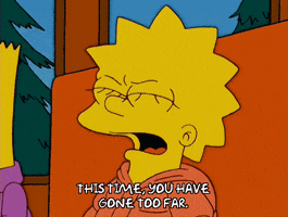 angry the simpsons GIF