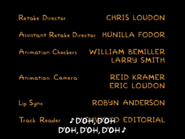 the simpsons ending credits GIF