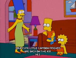happy bart simpson GIF