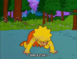 Lisa Simpson Sneezing GIF by The Simpsons
