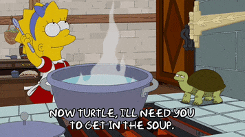 lisa simpson cooking GIF