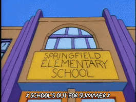 Season 4 No School GIF by The Simpsons