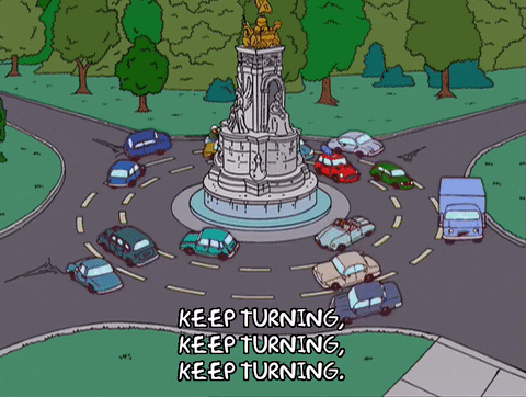 Roundabout meme gif
