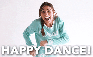 oh yeah happy dance GIF by TipsyElves.com