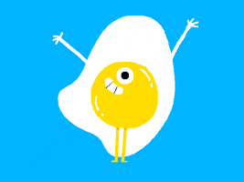 Happy Fried Egg GIF by joonasjoonas