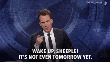 Comedy Central Wake Up Sheeple GIF by The Opposition w/ Jordan Klepper