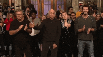 miley cyrus applause GIF by Saturday Night Live