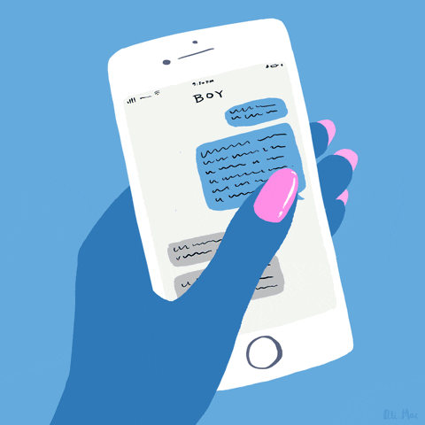 Text No GIF by alimacdoodle