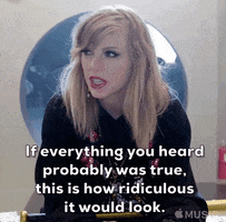 rumors if everything you heard probably was true GIF by Taylor Swift
