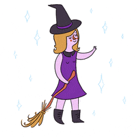 cute girl witch GIF by Molly Robin