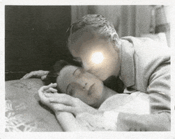 black and white love GIF by iosonof