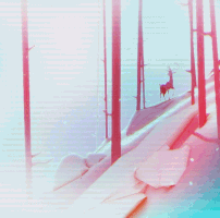 Christmas Deer GIF