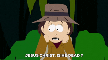 shocked jesus christ GIF by South Park 