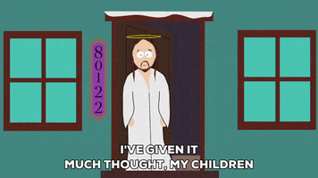 happy jesus GIF by South Park 