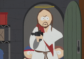 eric cartman gun GIF by South Park
