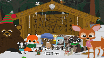 crowd santa GIF by South Park 