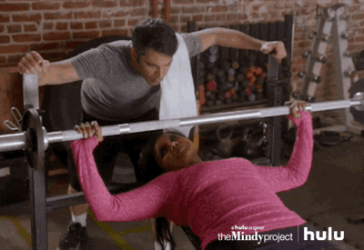 working out the mindy project GIF by HULU