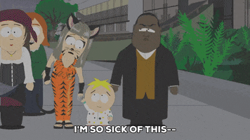 butters stotch walking GIF by South Park 