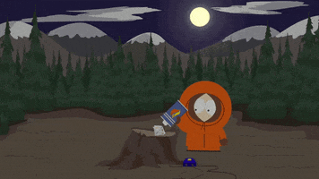 pouring kenny mccormick GIF by South Park 